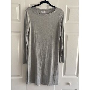 Mott 50 Sun Protective Shift Dress Womens Size L Gray UPF 50+ Bamboo Spandex